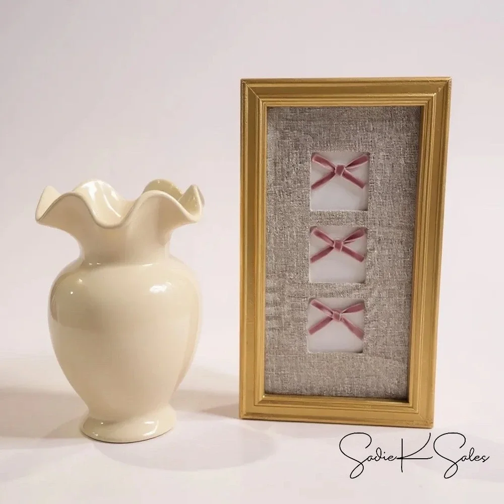 Scallop Ruffle Off-White Ceramic Vase - Home Decor Collection, Walmart Fall 2025